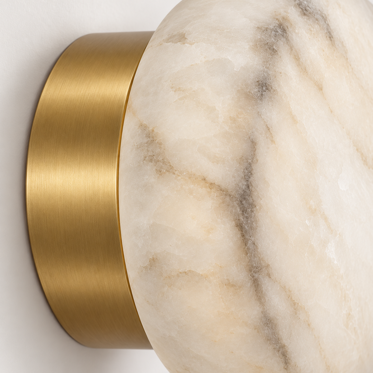 Olmo Alabaster Pebble Wall Light