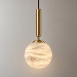 Nuvola Alabaster Globe Pendant Light