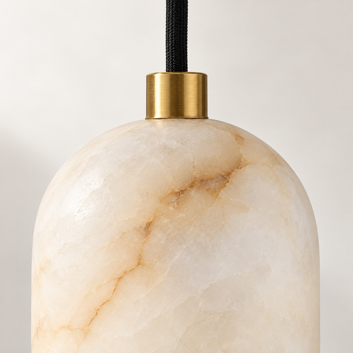 Ambra Alabaster Cluster Pendant Light, 2 lights, studio photo