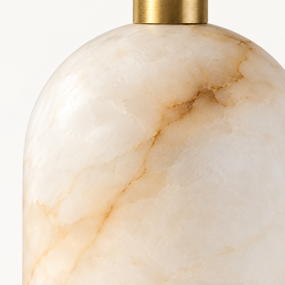Ambra Alabaster Cluster Pendant Light, 2 lights, studio photo