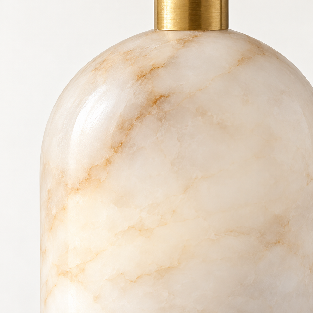 Ambra Alabaster Cluster Pendant Light, 6 lights, studio photo