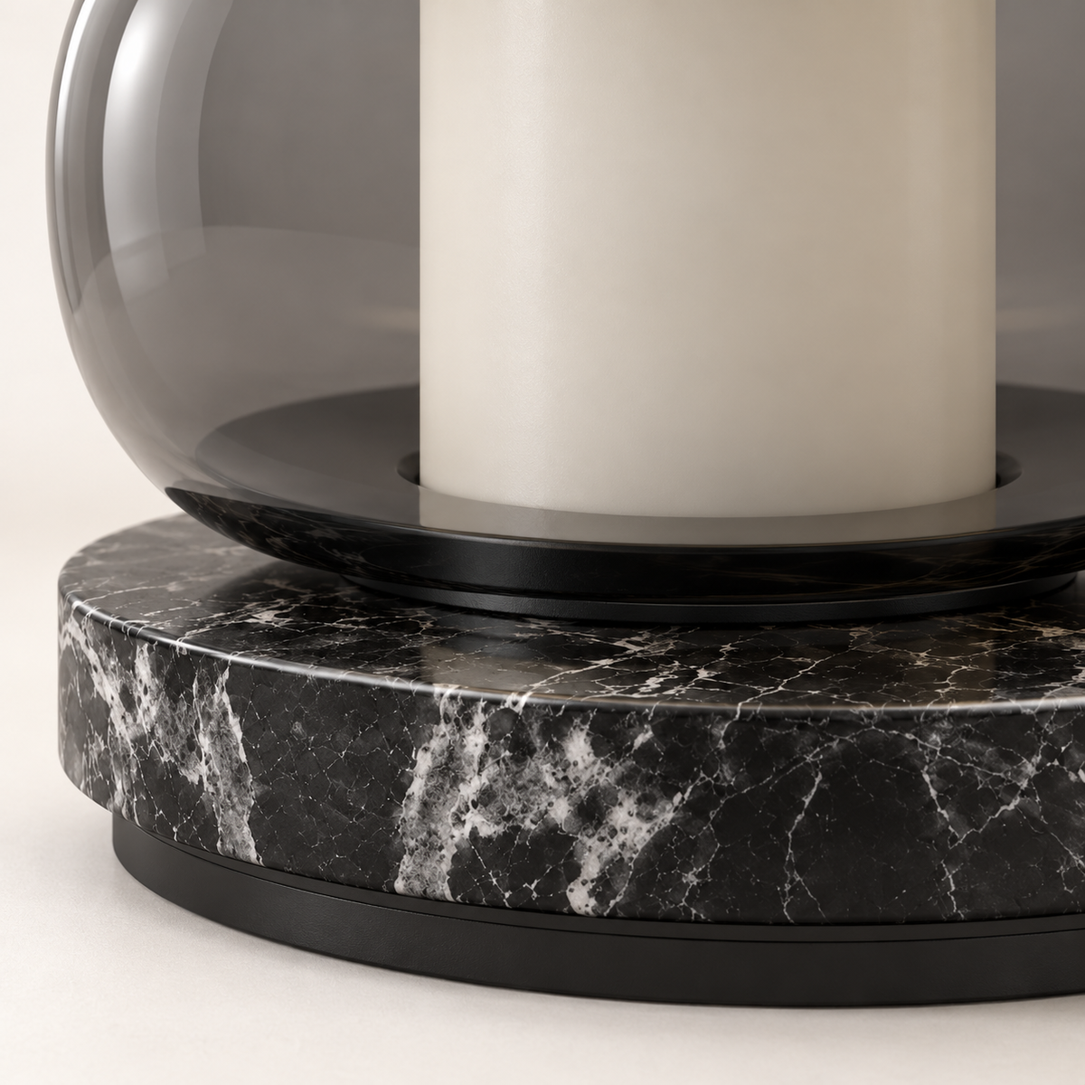 Kora Marble Lantern Table Lamp