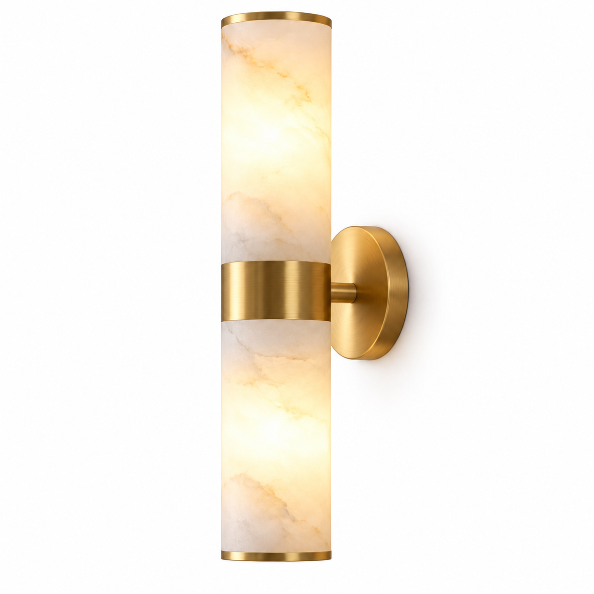 Sirio Alabaster Cylinder Wall Light