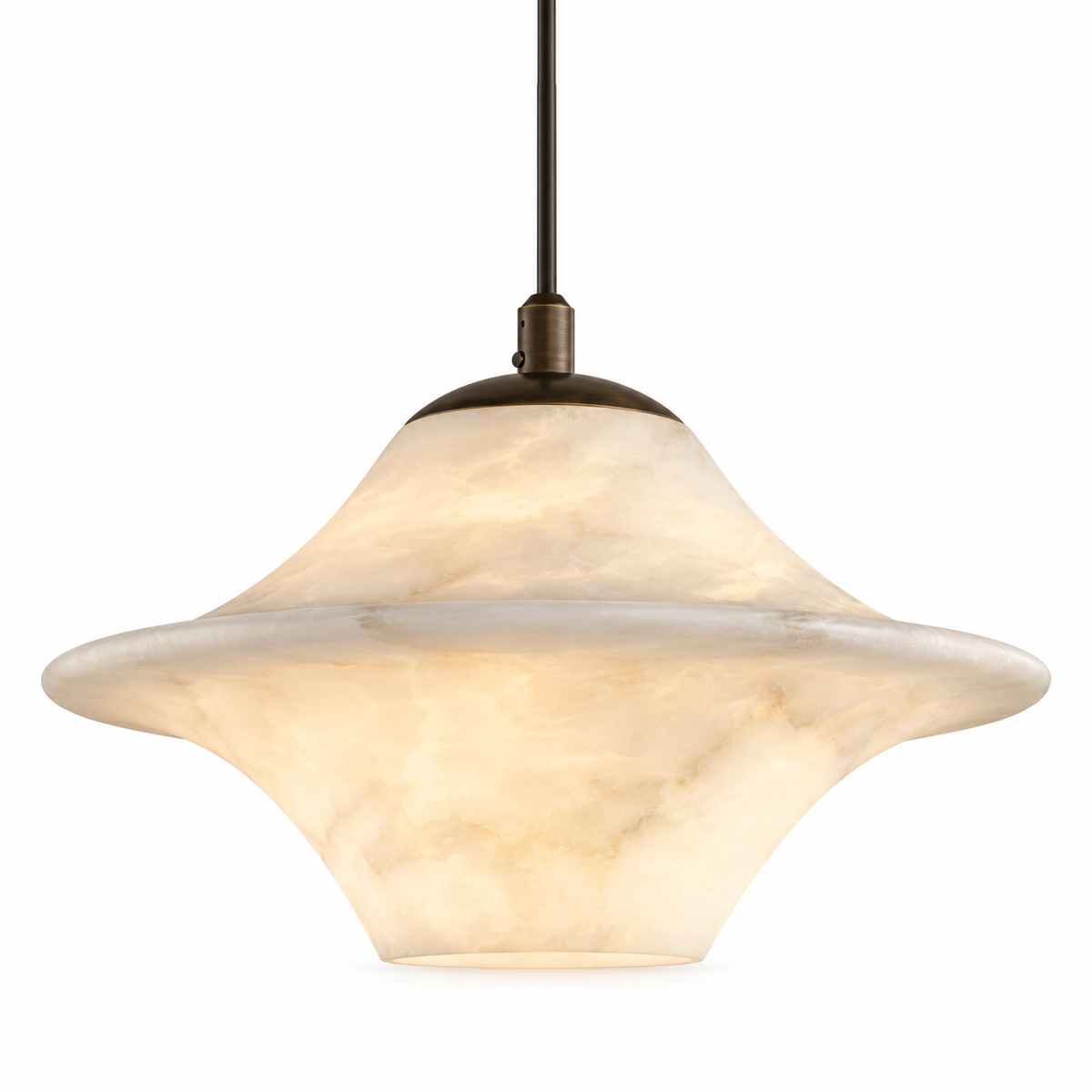 Vesta Alabaster Saturn Pendant Light