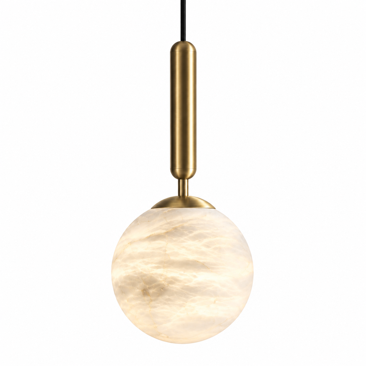 Nuvola Alabaster Globe Pendant Light