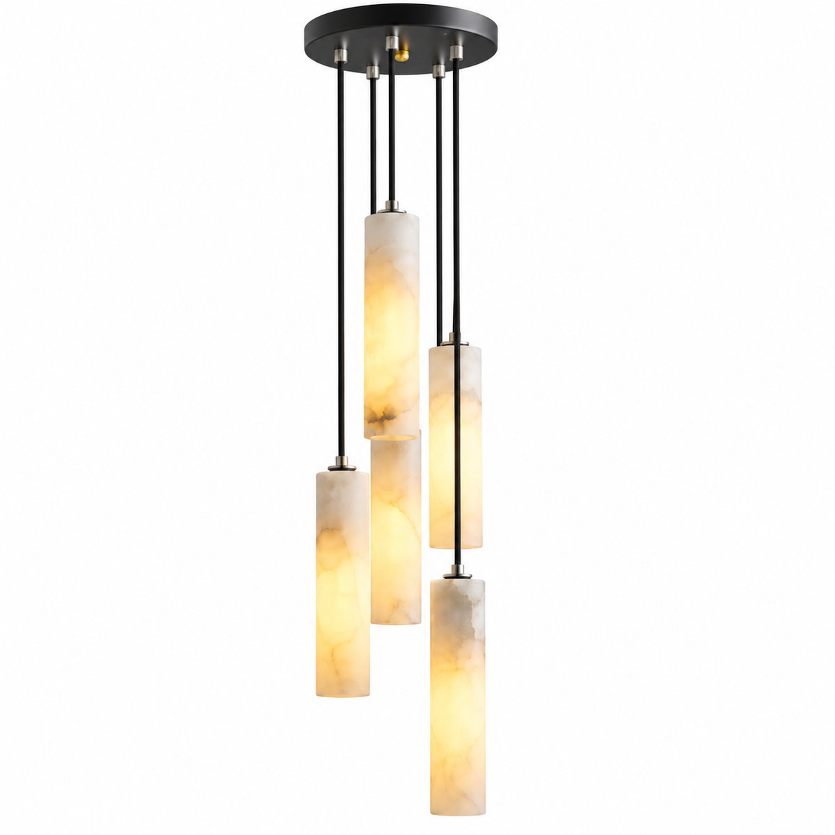 Candela Alabaster Tube Pendant Light, product photo