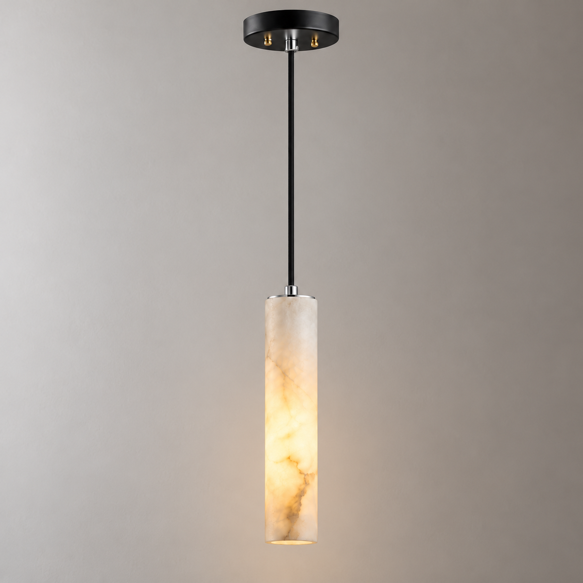 Candela Alabaster Tube Pendant Light
