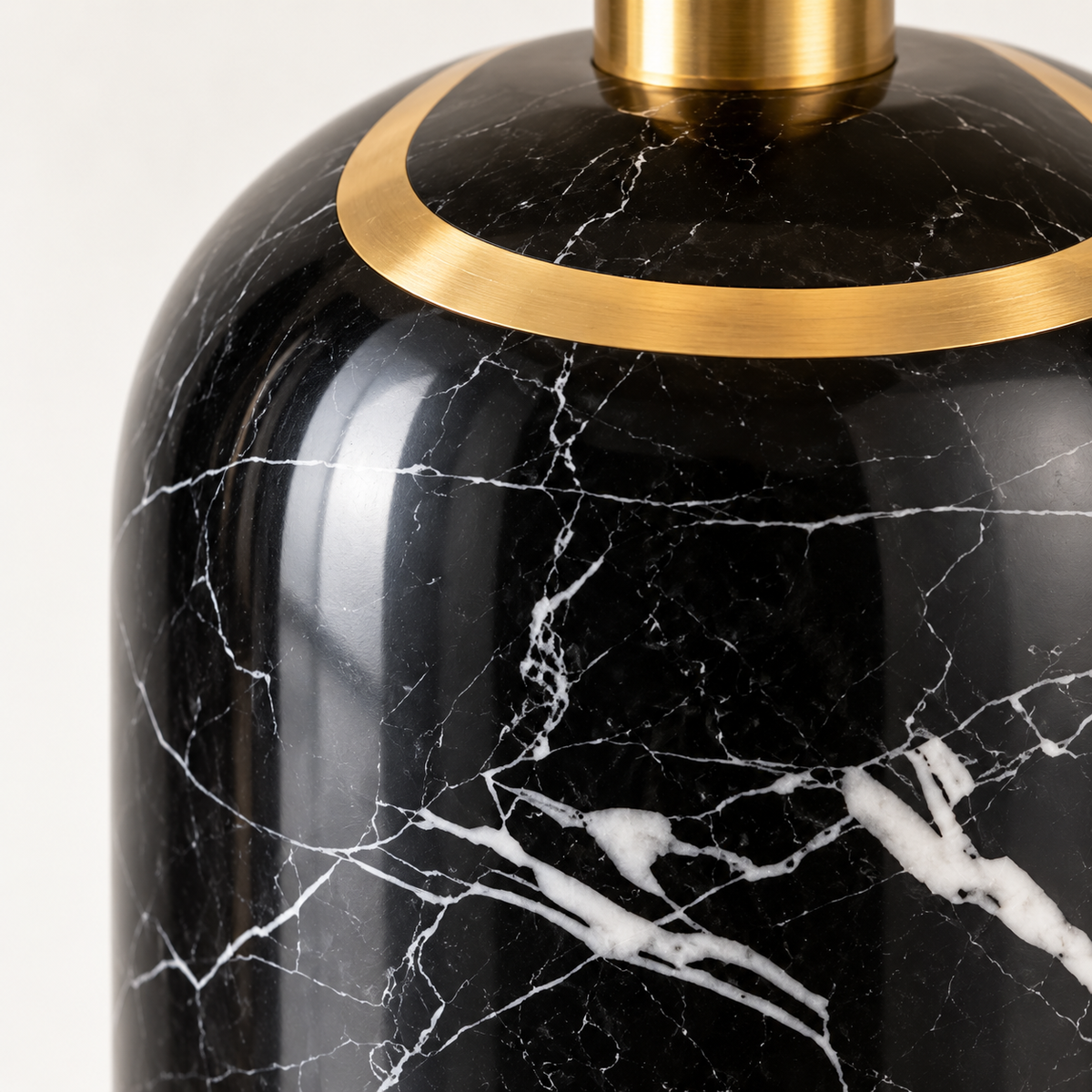 Corvina Marble Cordless Table Lamp, studio photo