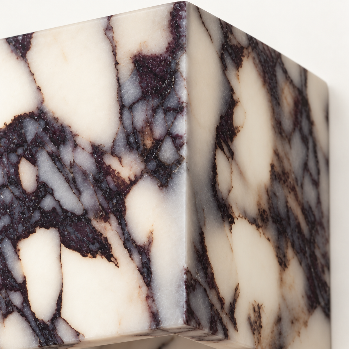Cardo Marble Cube Wall Light, studio photo