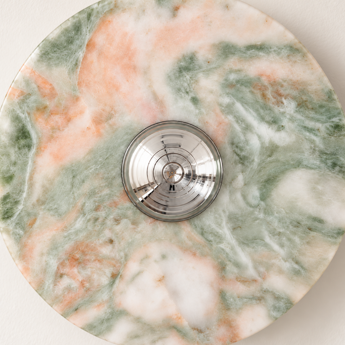Fiora Marble Disc Wall Light, studio photo