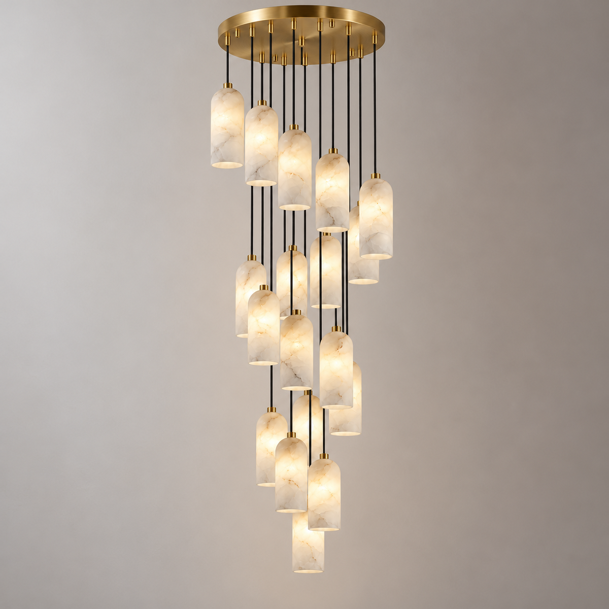 Ambra Alabaster Cluster Pendant Light