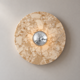 Mandorla Marble Disc Wall Light