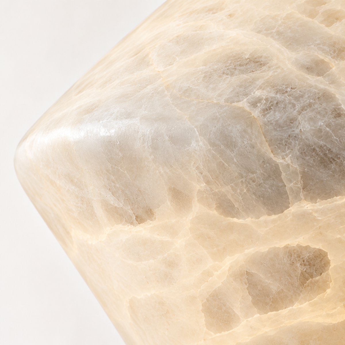 Stella Alabaster Cone Pendant Light, studio photo