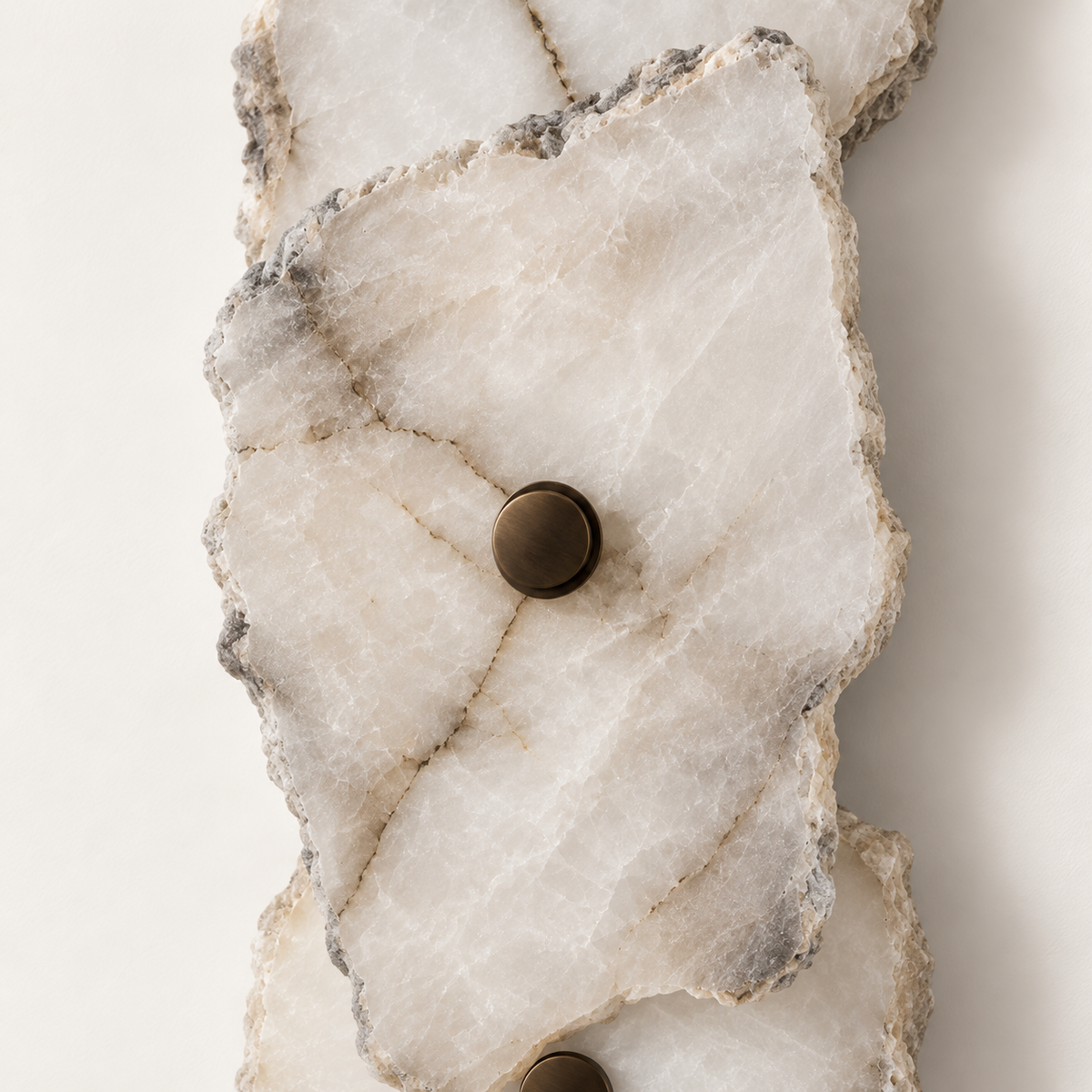 Rocca Alabaster Slab Wall Light, 3 lights, studio photo